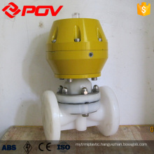 pvdf pneumatic gas control valve